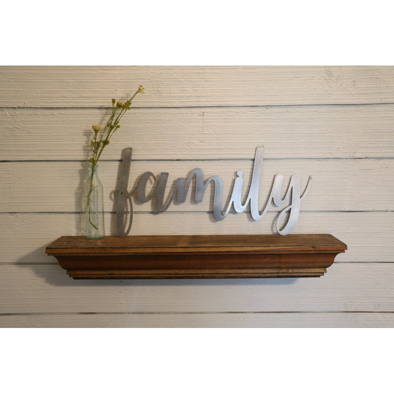Gracie Oaks Metal Script Word Family Wall Décor Wayfair